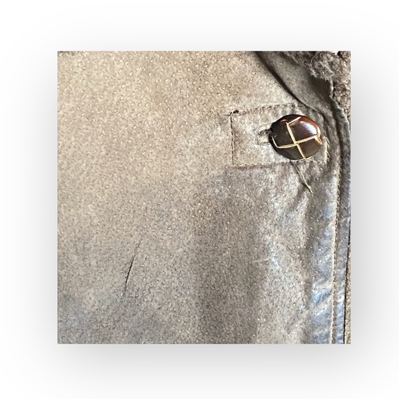 Bagatelle ๐ค Leather Shearling Lined Chore Rancher Duffle Coat ๐ค Fur Trim ๐ค XL - Picture 14 of 16